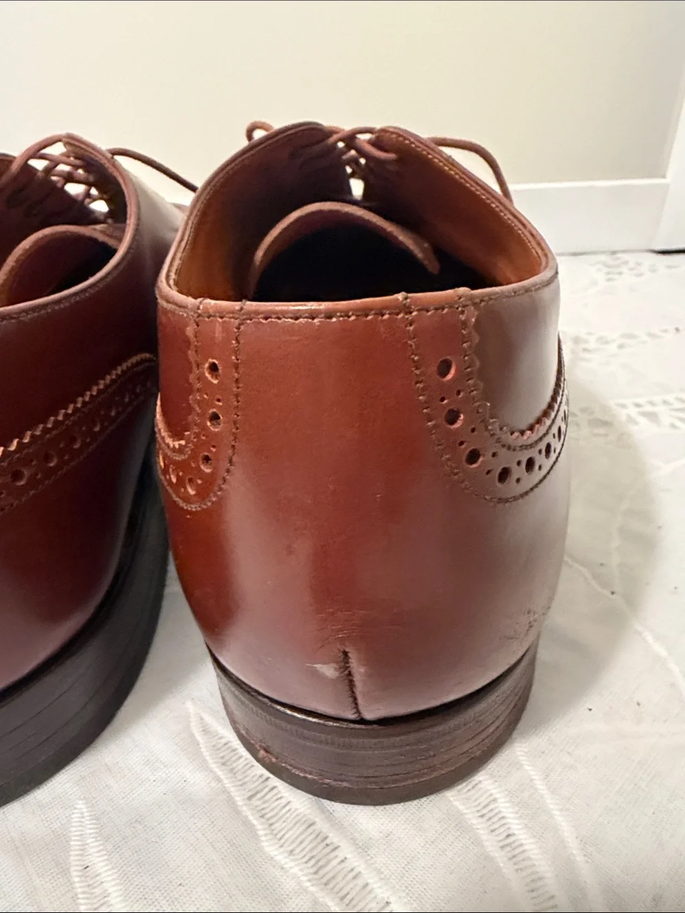 Grenson Brown Leather Wingtip Oxfords